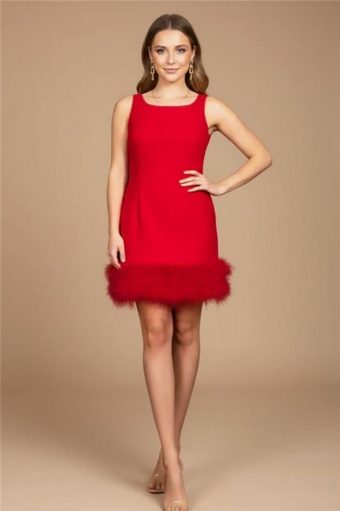 Φόρεμα HOLINZANA RED, Χρώμα: κόκκινο, IVET.EU - Εκπτώσεις έως -80%