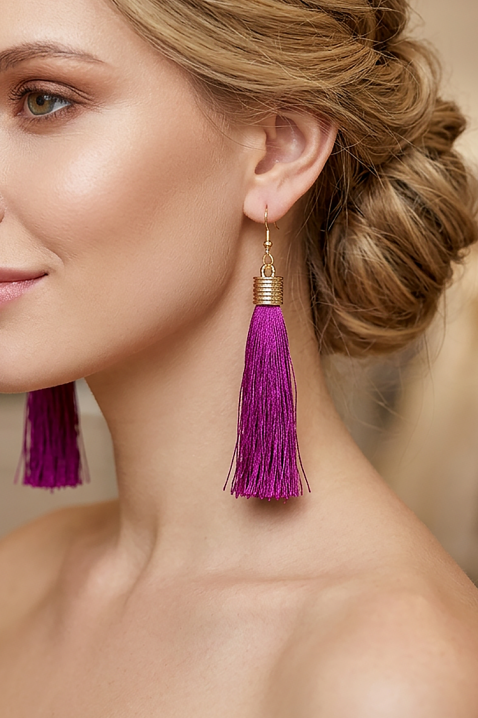 Σκουλαρίκια LILANDINZA, Χρώμα: μωβ, IVET.EU - Εκπτώσεις έως -80%