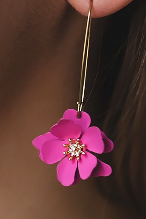 Σκουλαρίκια BILIANZA, Χρώμα: φούξια, IVET.EU - Εκπτώσεις έως -80%