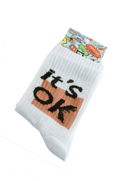 Κάλτσες ELEXIA, Χρώμα: άσπρο, IVET.EU - Εκπτώσεις έως -80%