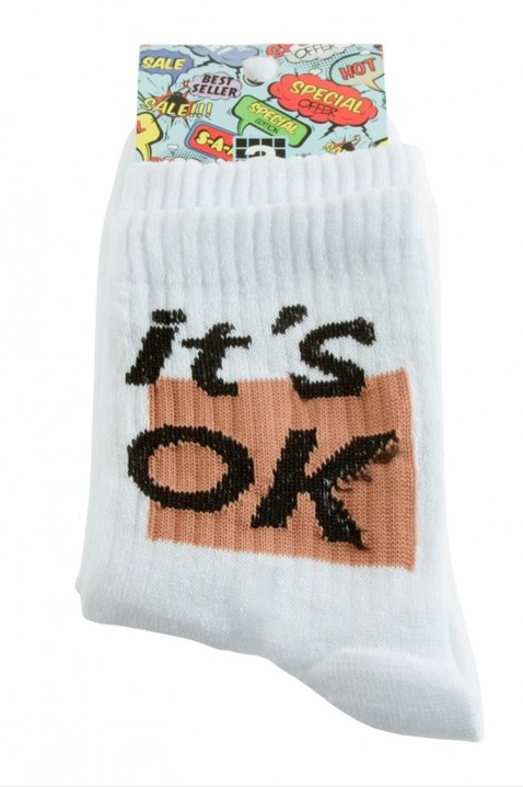 Κάλτσες ELEXIA, Χρώμα: άσπρο, IVET.EU - Εκπτώσεις έως -80%