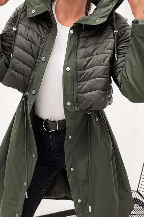 Μπουφάν EMEFIDA KHAKI, Χρώμα: χακί, IVET.EU - Εκπτώσεις έως -80%