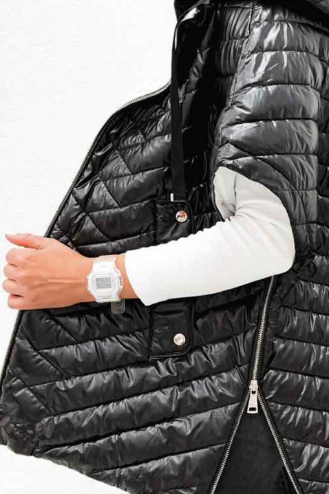 Γιλέκο AMELINDA BLACK, Χρώμα: μαύρο, IVET.EU - Εκπτώσεις έως -80%