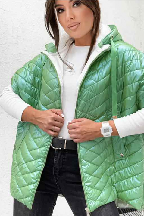 Γιλέκο AMELINDA GREEN, Χρώμα: πράσινο, IVET.EU - Εκπτώσεις έως -80%