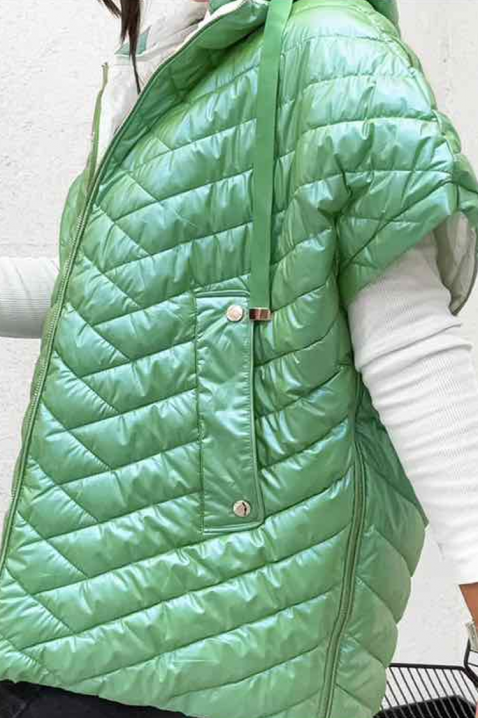 Γιλέκο AMELINDA GREEN, Χρώμα: πράσινο, IVET.EU - Εκπτώσεις έως -80%