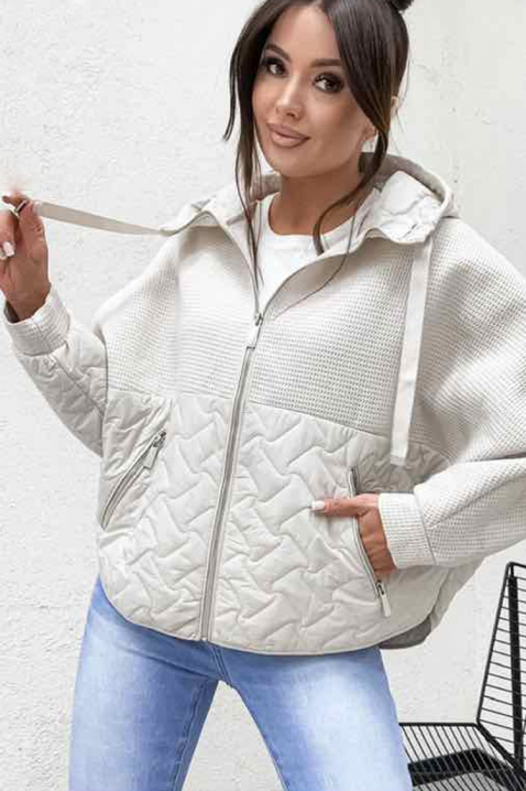 Μπουφάν MALEXINA WHITE, Χρώμα: άσπρο, IVET.EU - Εκπτώσεις έως -80%