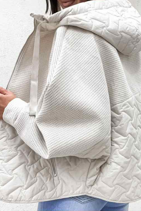 Μπουφάν MALEXINA WHITE, Χρώμα: άσπρο, IVET.EU - Εκπτώσεις έως -80%