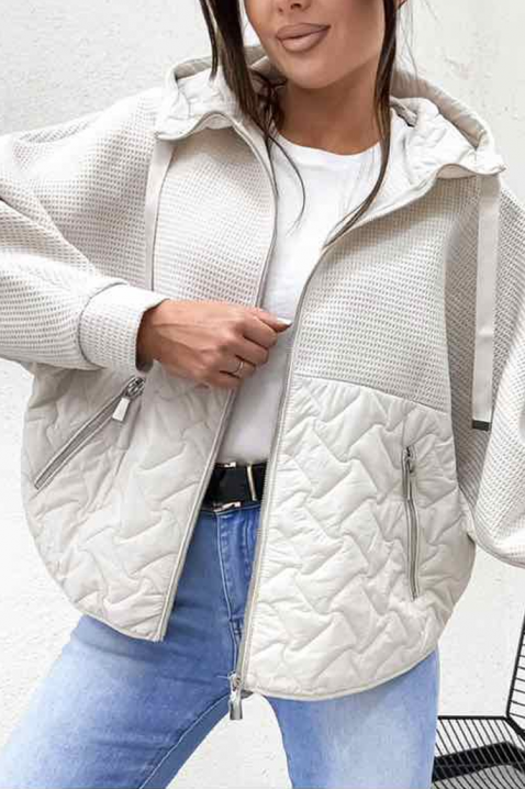 Μπουφάν MALEXINA WHITE, Χρώμα: άσπρο, IVET.EU - Εκπτώσεις έως -80%