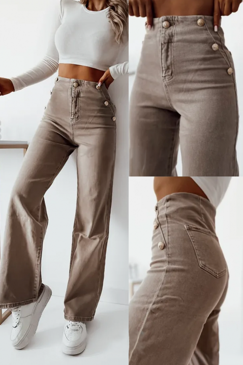 Τζιν DANZILA BROWN, Χρώμα: καφέ, IVET.EU - Εκπτώσεις έως -80%