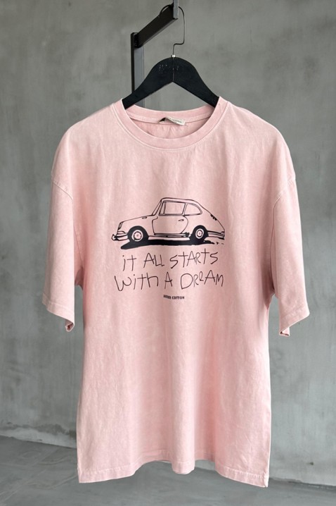 Κοντομάνικο μπλουζάκι ALEMINDA, Χρώμα: ροζ, IVET.EU - Εκπτώσεις έως -80%