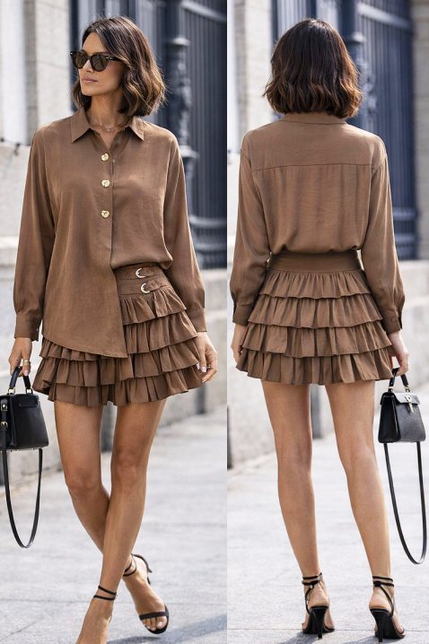 Σύνολο BELIMINA BROWN, Χρώμα: καφέ, IVET.EU - Εκπτώσεις έως -80%