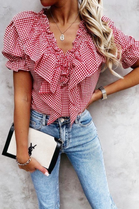 Τοπ OLIANZA, Χρώμα: κόκκινο, IVET.EU - Εκπτώσεις έως -80%