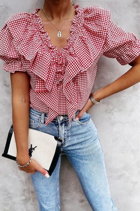 Τοπ OLIANZA, Χρώμα: κόκκινο, IVET.EU - Εκπτώσεις έως -80%