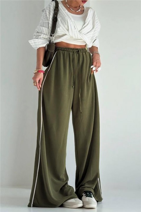 Αθλητικό παντελόνι FROLENZA KHAKI, Χρώμα: χακί, IVET.EU - Εκπτώσεις έως -80%