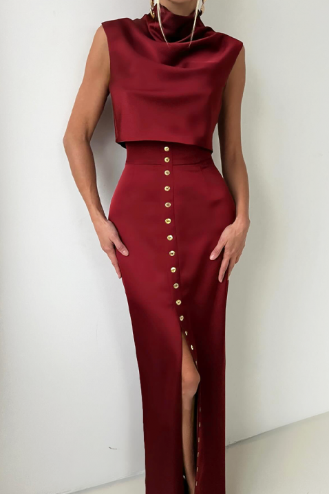 Σύνολο POLIONA BORDO, Χρώμα: μπορντό, IVET.EU - Εκπτώσεις έως -80%