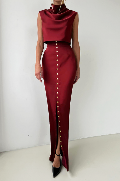 Σύνολο POLIONA BORDO, Χρώμα: μπορντό, IVET.EU - Εκπτώσεις έως -80%