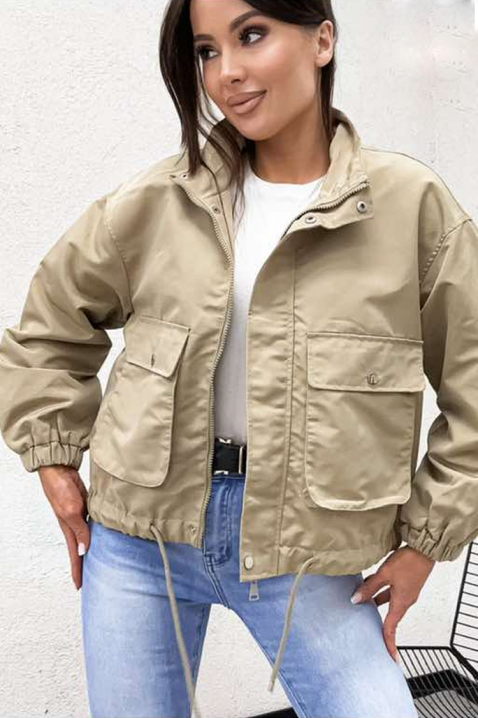 Μπουφάν KAMELITA BEIGE, Χρώμα: μπεζ, IVET.EU - Εκπτώσεις έως -80%