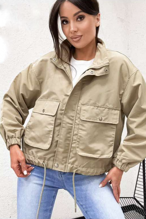 Μπουφάν KAMELITA BEIGE, Χρώμα: μπεζ, IVET.EU - Εκπτώσεις έως -80%