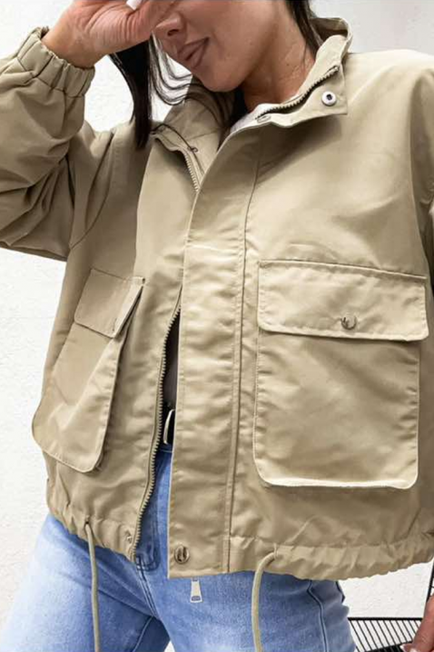 Μπουφάν KAMELITA BEIGE, Χρώμα: μπεζ, IVET.EU - Εκπτώσεις έως -80%