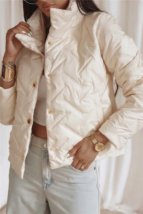 Μπουφάν KRONELZA ECRU, Χρώμα: εκρού, IVET.EU - Εκπτώσεις έως -80%