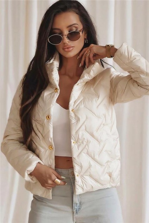 Μπουφάν KRONELZA ECRU, Χρώμα: εκρού, IVET.EU - Εκπτώσεις έως -80%