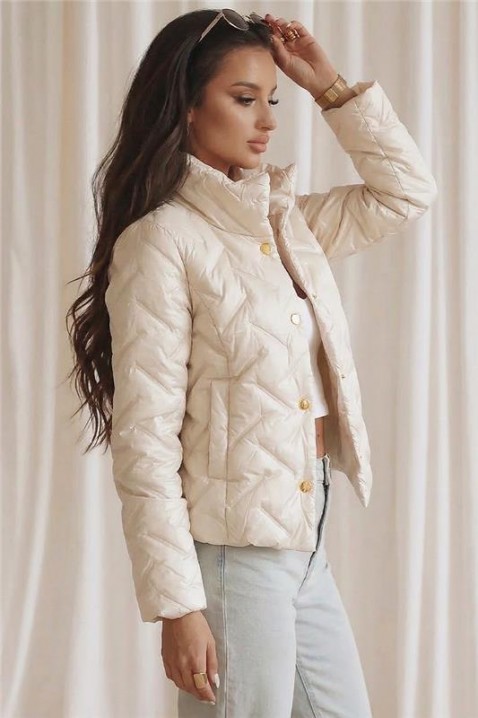 Μπουφάν KRONELZA ECRU, Χρώμα: εκρού, IVET.EU - Εκπτώσεις έως -80%