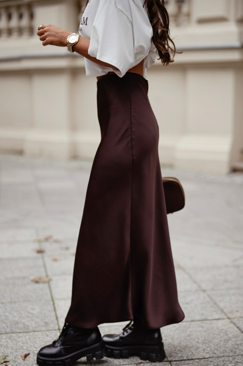 Φούστα ADEMISA BROWN, Χρώμα: καφέ, IVET.EU - Εκπτώσεις έως -80%