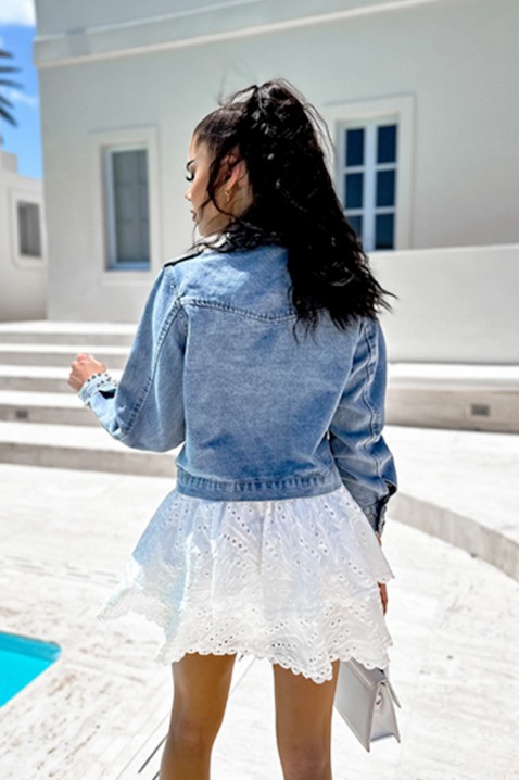 Τζιν μπουφάν VELSONFA PINK, Χρώμα: μπλε, IVET.EU - Εκπτώσεις έως -80%