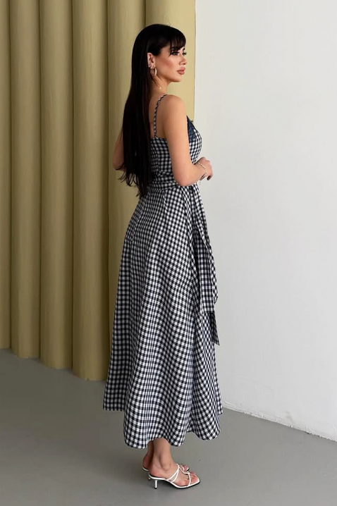 Φόρεμα ALEKSINIA WHITE, Χρώμα: μαύρο και άσπρο, IVET.EU - Εκπτώσεις έως -80%