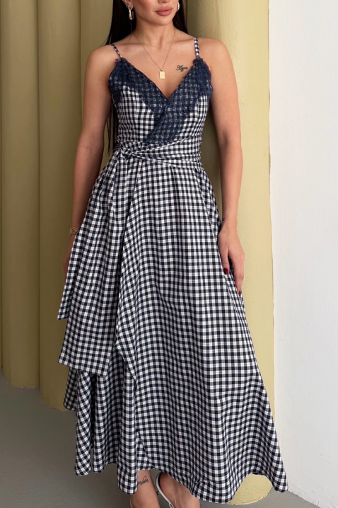 Φόρεμα ALEKSINIA WHITE, Χρώμα: μαύρο και άσπρο, IVET.EU - Εκπτώσεις έως -80%