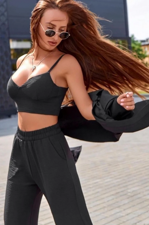 Σύνολο NIKODEMA BLACK, Χρώμα: μαύρο, IVET.EU - Εκπτώσεις έως -80%