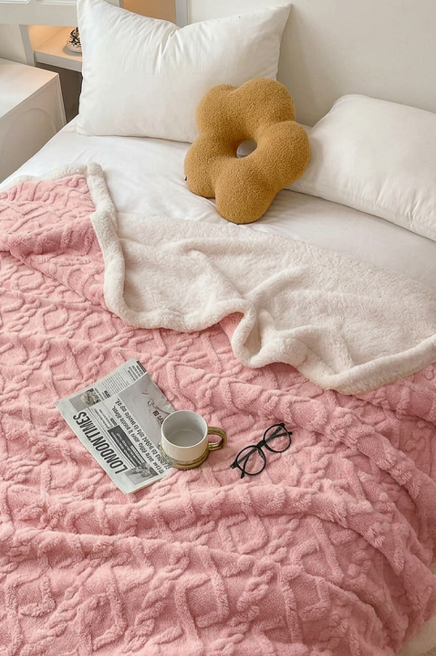 Κάλυμμα κρεβατιού ERTIOLJA PINK 200х220 cm, Χρώμα: ροζ, IVET.EU - Εκπτώσεις έως -80%