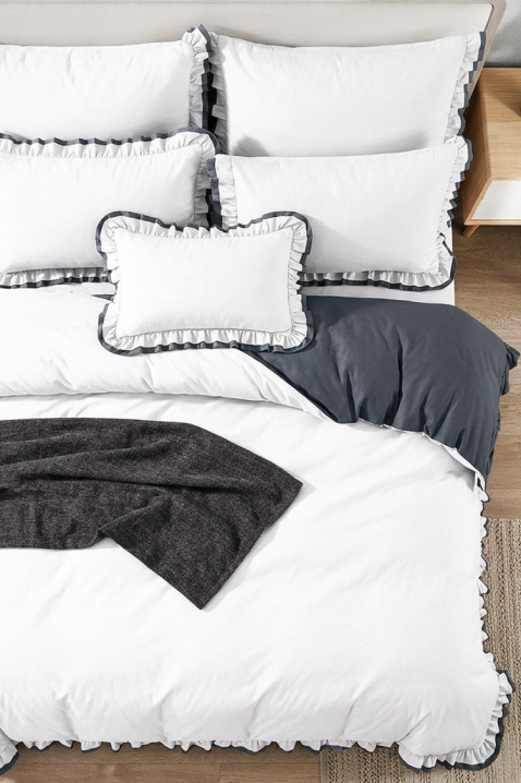 Σετ κρεβατοκάμαρας MELIOPA 160x200 cm βαμβάκι - 3 τεμ., Χρώμα: άσπρο, IVET.EU - Εκπτώσεις έως -80%