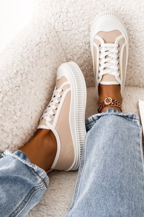 Γυναικεία πάνινα παπούτσια NORSINA, Χρώμα: εκρού, IVET.EU - Εκπτώσεις έως -80%