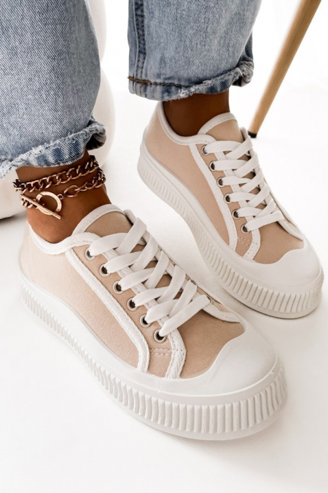 Γυναικεία πάνινα παπούτσια NORSINA, Χρώμα: εκρού, IVET.EU - Εκπτώσεις έως -80%