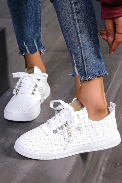 Γυναικεία πάνινα παπούτσια VELISITA, Χρώμα: άσπρο, IVET.EU - Εκπτώσεις έως -80%