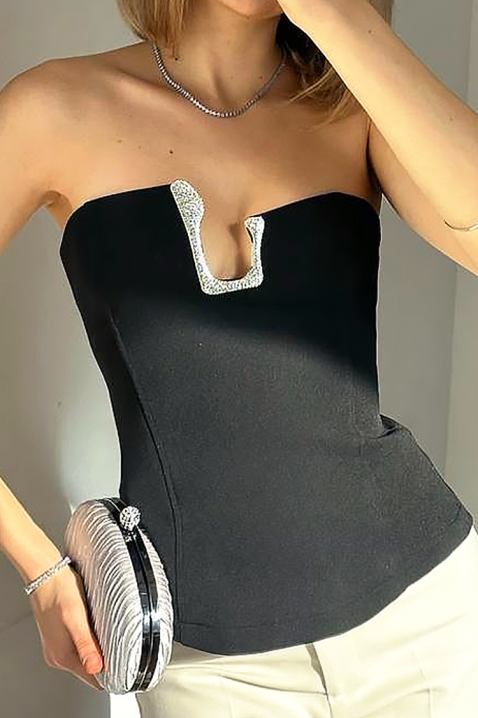 Τοπ TRONZELA BLACK, Χρώμα: μαύρο, IVET.EU - Εκπτώσεις έως -80%