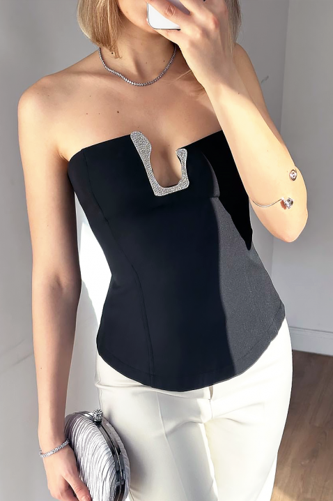 Τοπ TRONZELA BLACK, Χρώμα: μαύρο, IVET.EU - Εκπτώσεις έως -80%