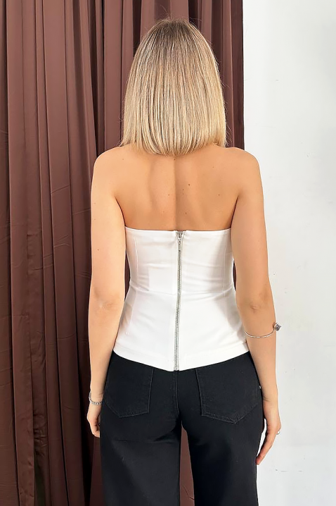 Τοπ TRONZELA WHITE, Χρώμα: άσπρο, IVET.EU - Εκπτώσεις έως -80%