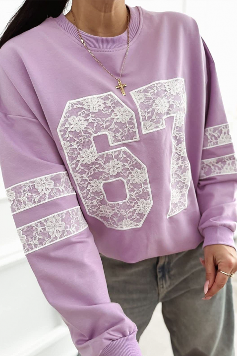 Γυναικεία μπλούζα AMERISTA PURPLE, Χρώμα: μωβ, IVET.EU - Εκπτώσεις έως -80%