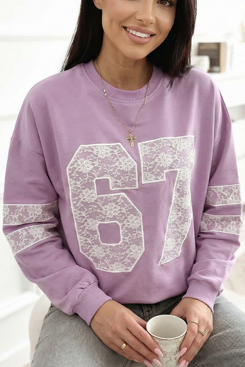 Γυναικεία μπλούζα AMERISTA PURPLE, Χρώμα: μωβ, IVET.EU - Εκπτώσεις έως -80%