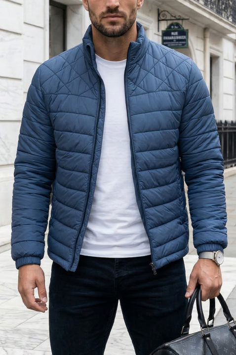 Ανδρικό μπουφάν LEONSO, Χρώμα: μπλε, IVET.EU - Εκπτώσεις έως -80%