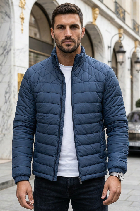 Ανδρικό μπουφάν LEONSO, Χρώμα: μπλε, IVET.EU - Εκπτώσεις έως -80%