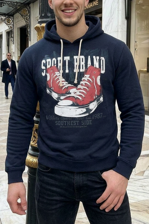 Ανδρικό φούτερ ABONSO, Χρώμα: σκούρο μπλε, IVET.EU - Εκπτώσεις έως -80%