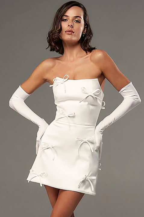 Φόρεμα ABILITA WHITE, Χρώμα: άσπρο, IVET.EU - Εκπτώσεις έως -80%