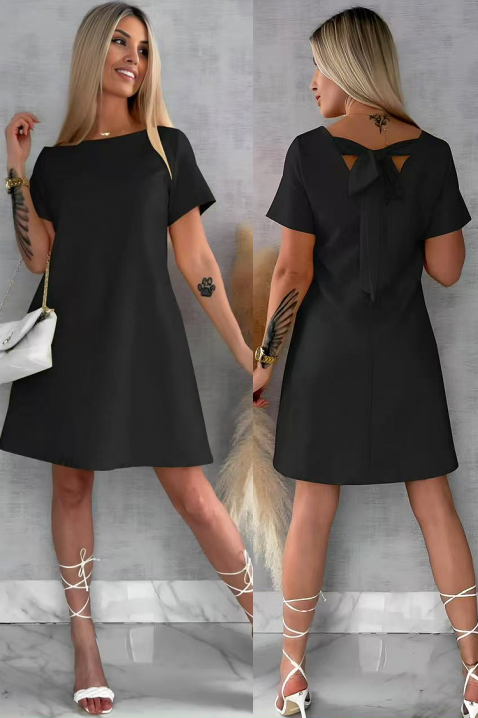 Φόρεμα ROKSOLANA BLACK, Χρώμα: μαύρο, IVET.EU - Εκπτώσεις έως -80%