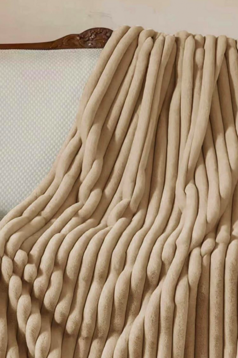 Κουβέρτα GRIELMA BEIGE 160x200 cm, Χρώμα: μπεζ, IVET.EU - Εκπτώσεις έως -80%