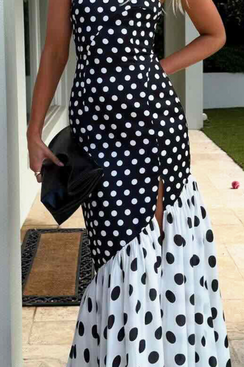 Φόρεμα GLOZEFINA, Χρώμα: μαύρο και άσπρο, IVET.EU - Εκπτώσεις έως -80%