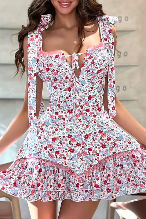 Φόρεμα LORVELZA WHITE, Χρώμα: άσπρο, IVET.EU - Εκπτώσεις έως -80%