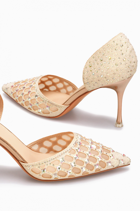 Γυναικεία παπούτσια NOGLILZA BEIGE, Χρώμα: μπεζ, IVET.EU - Εκπτώσεις έως -80%